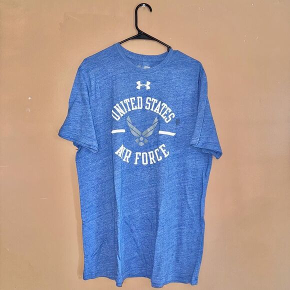 Under Armour Men's Loose Fit United Stated Air Force T-Shirt Tee Blue White - XL - Picture 3 of 8